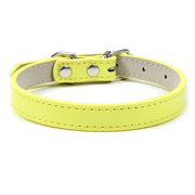 Adjustable Soft PU Colorful Leather Strap Cat Collar