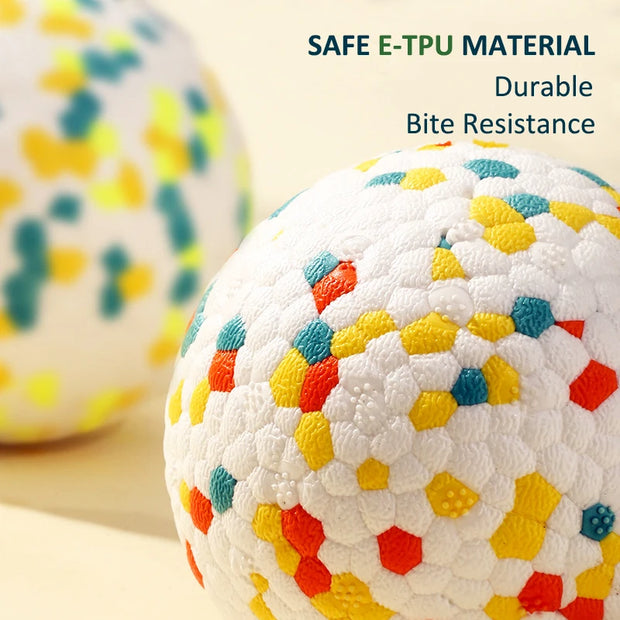 Durable High Bounce & Chew-Resistant Interactive Rubber Dog Toy Ball