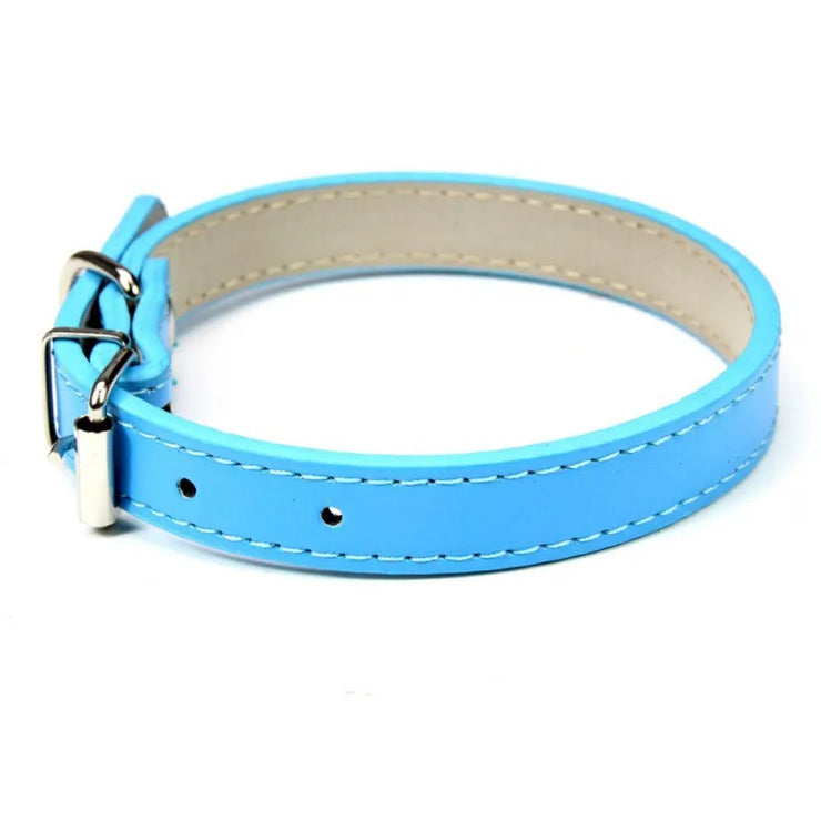 Soft Leather Cat Collar
