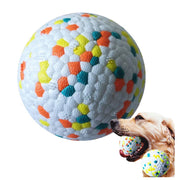 Durable High Bounce & Chew-Resistant Interactive Rubber Dog Toy Ball