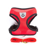 Breathable Pet Harness & Leash Adjustable Vest  Set