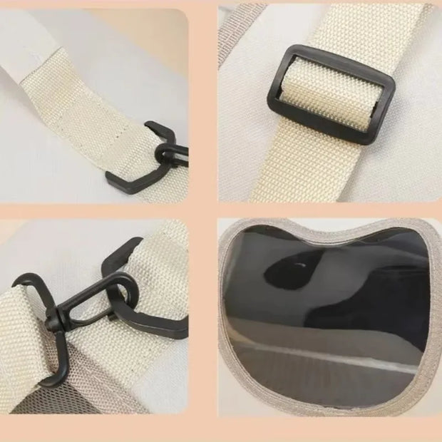 Foldable Soft-Sided Travel Backpack Portable Pet Carrier Bag
