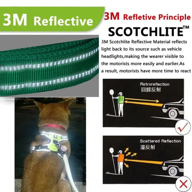 Reflective Adjustable Breathable Vest Pet Harness