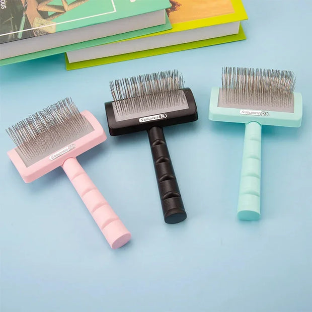Dog Grooming Shedding & Detangling Slicker Comb Brush