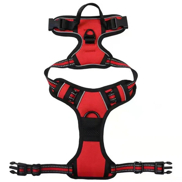 Reflective Adjustable Breathable Vest Pet Harness