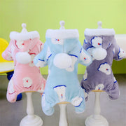 Winter Warm Pajamas Fleece Pet Jumpsuit
