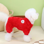 Winter Warm Pajamas Fleece Pet Jumpsuit