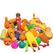 Dog Squeaky Plush, Chew Rope & Ball Toys set
