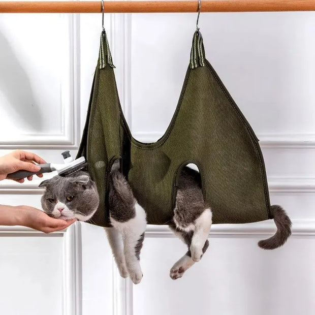 Cat Grooming Anti-Scratch Hammock Restraint Bag