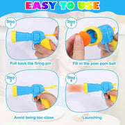 Interactive Cat Plush Ball Shooting Game Toy Launcher