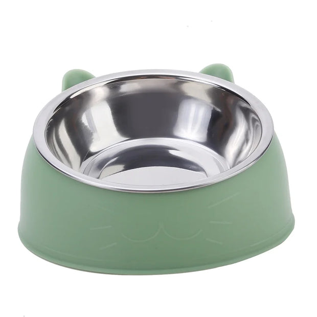 100ML Tilted Pet Bowl 15° Raised Non-Slip Food & Water Feeder