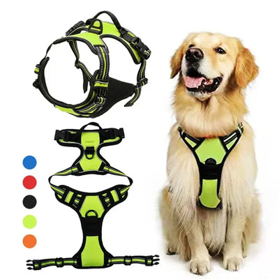 Reflective Adjustable Breathable Vest Pet Harness