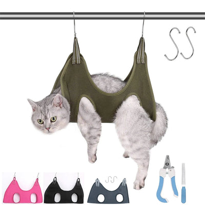 Cat Grooming Anti-Scratch Hammock Restraint Bag