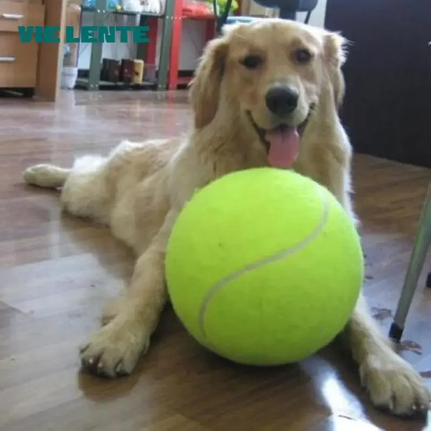 7–9.5" Giant Chew & Play Tennis Ball Toy for Large Dogs