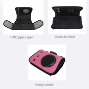 Transparent Cat Backpack Foldable & Breathable Pet Travel Carrier Bag