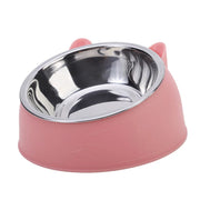100ML Tilted Pet Bowl 15° Raised Non-Slip Food & Water Feeder