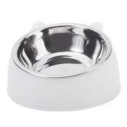 100ML Tilted Pet Bowl 15° Raised Non-Slip Food & Water Feeder