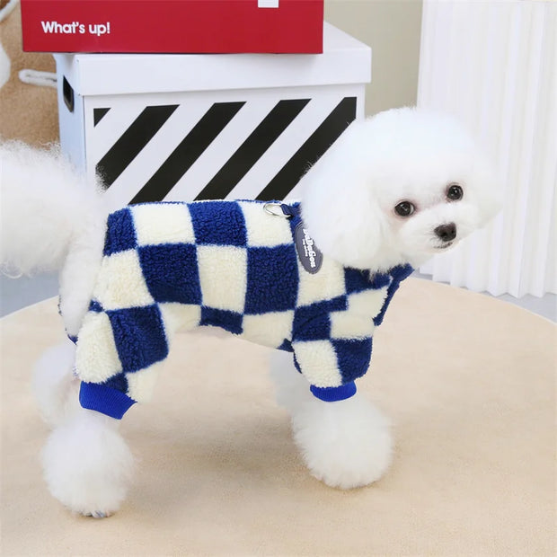 Winter Warm Pajamas Fleece Pet Jumpsuit
