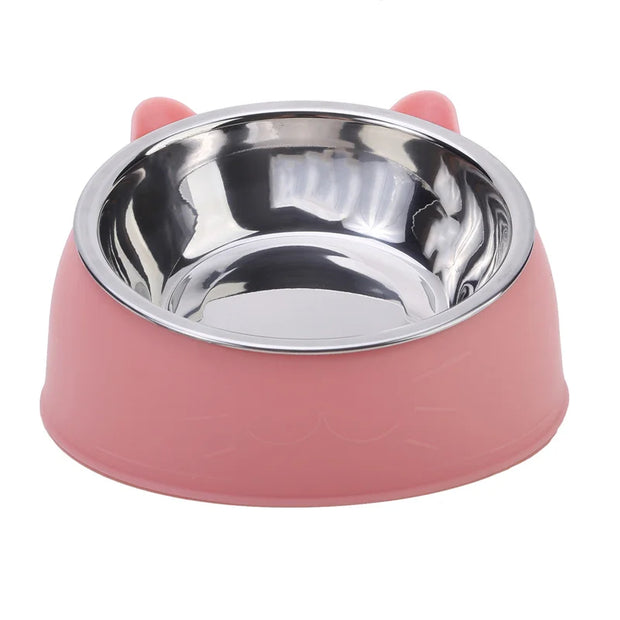 100ML Tilted Pet Bowl 15° Raised Non-Slip Food & Water Feeder