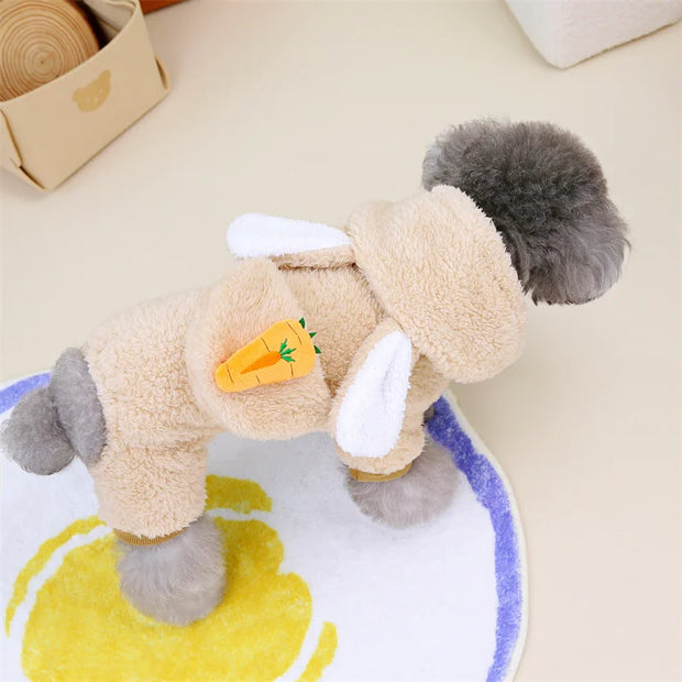 Winter Warm Pajamas Fleece Pet Jumpsuit
