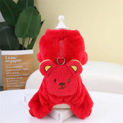 Winter Warm Pajamas Fleece Pet Jumpsuit