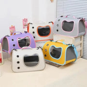 Foldable Soft-Sided Travel Backpack Portable Pet Carrier Bag