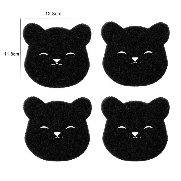 9PCS Bear-Shaped Pet Reusable Lint Catchers Hair Remover Laundry Balls