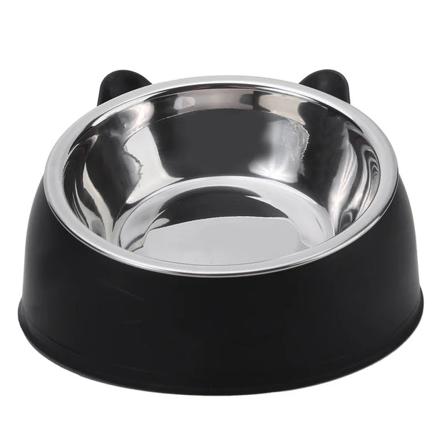 100ML Tilted Pet Bowl 15° Raised Non-Slip Food & Water Feeder