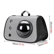 Transparent Cat Backpack Foldable & Breathable Pet Travel Carrier Bag